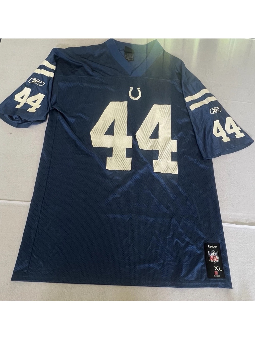 Reebok Navy and White NFL XL Mesh Jersey Patch